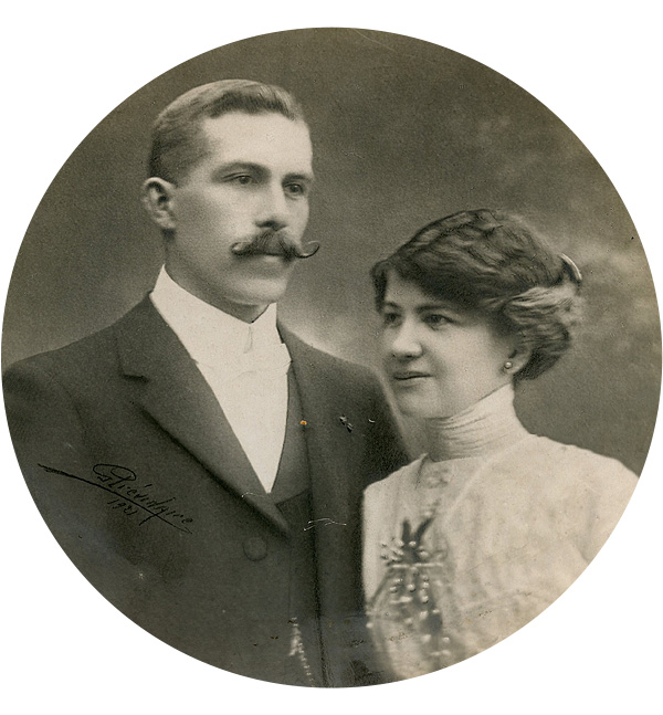 Voici la photo de mariage de mes grands-parents